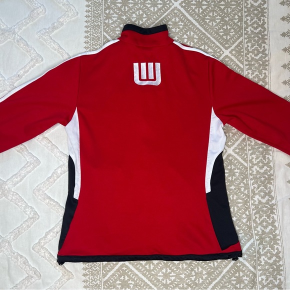 ADIDAS Wisconsin Badger Drumline Climacool Track Jacket Zip Up - Picture 3 of 8